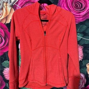 Prana Vibrant Coral Zip-Up Jacket